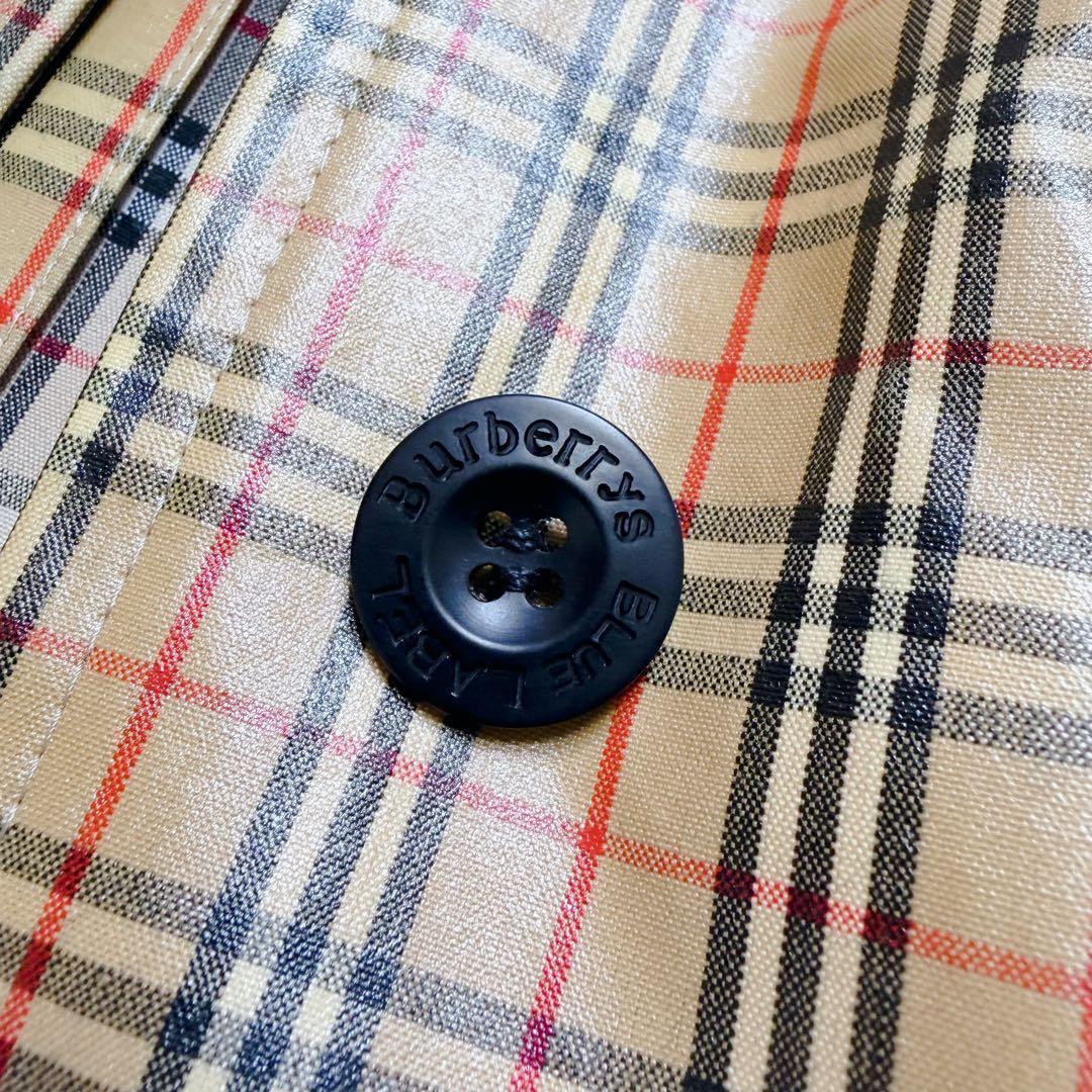 超希少　極美品　バーバリー ステンカラーコート　レインコート　ノバチェック　総柄