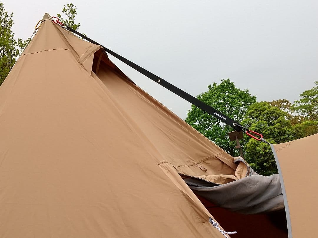 テントファクトリーワンポイントTCテント + ウィングタープTC ★美品★