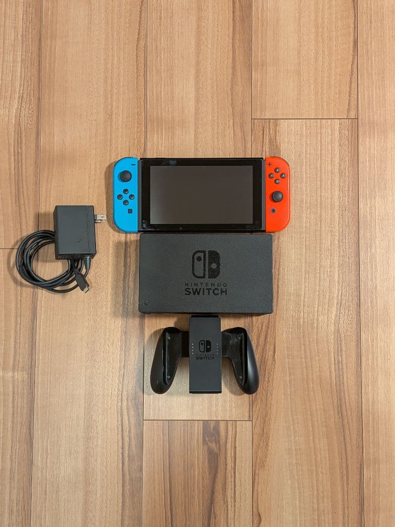 す*ぬ様 Nintendo Switch 本体 青/赤 ジョイコン