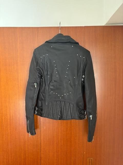DIESEL バックスタッズ レザーライダースジャケット 定価11万6600円