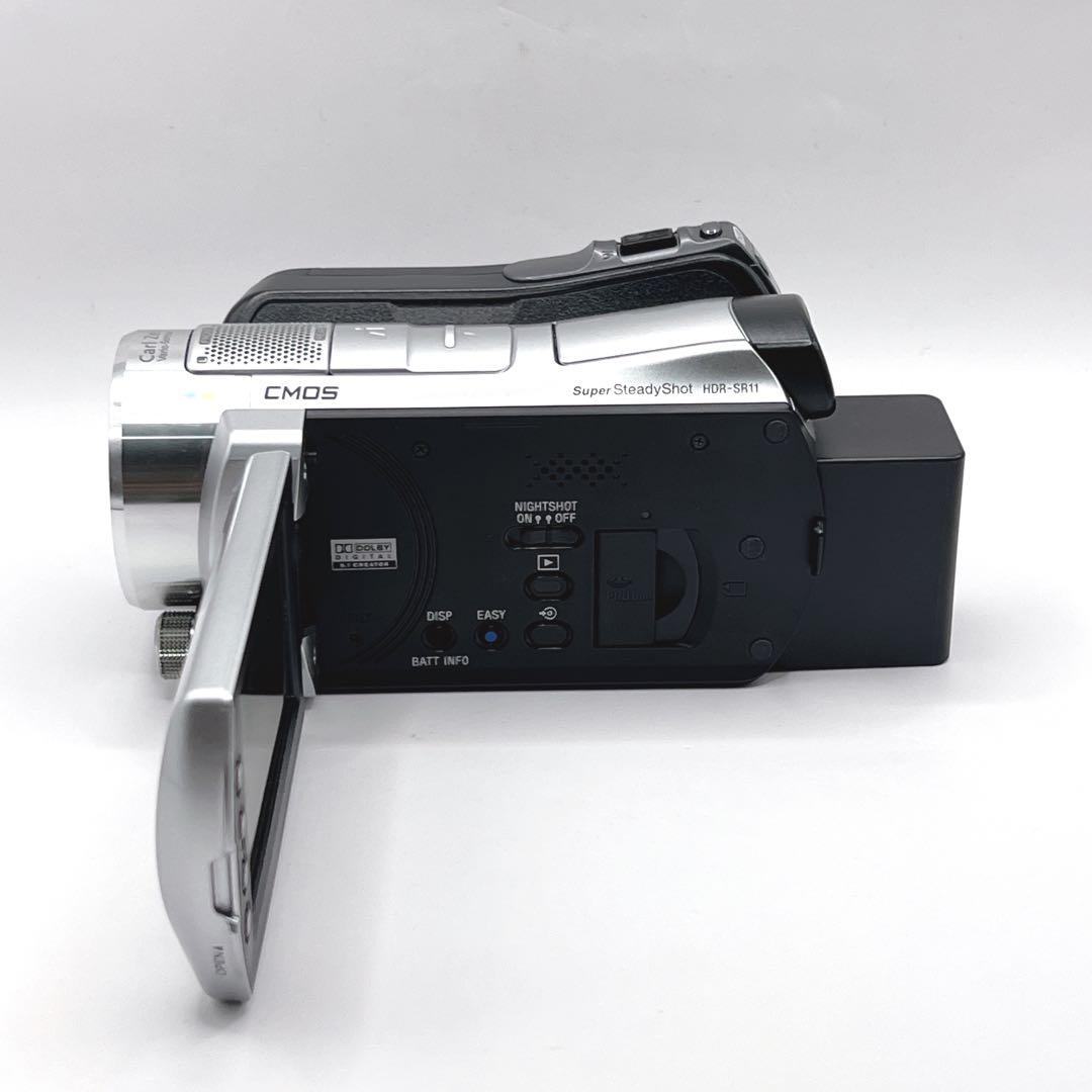 【未使用品級】 SONY HDR-SR11 ビデオカメラ バッテリー3個付き