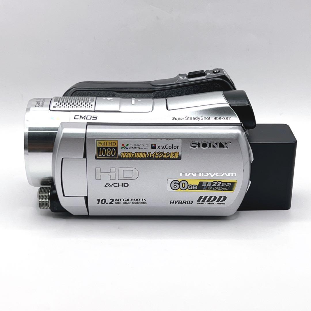 【未使用品級】 SONY HDR-SR11 ビデオカメラ バッテリー3個付き