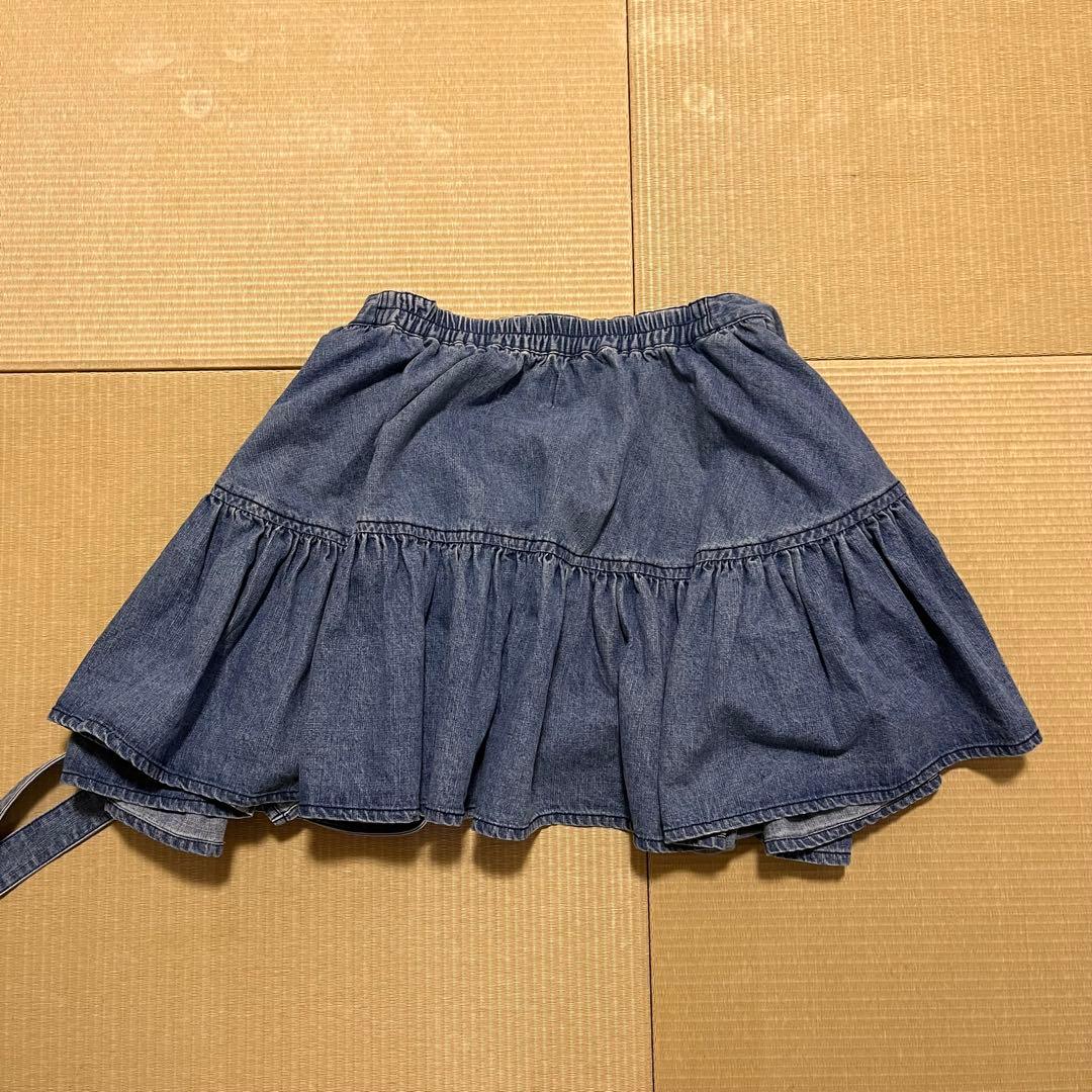 年越セール 美品 papier Denimenfantwrapped skirt