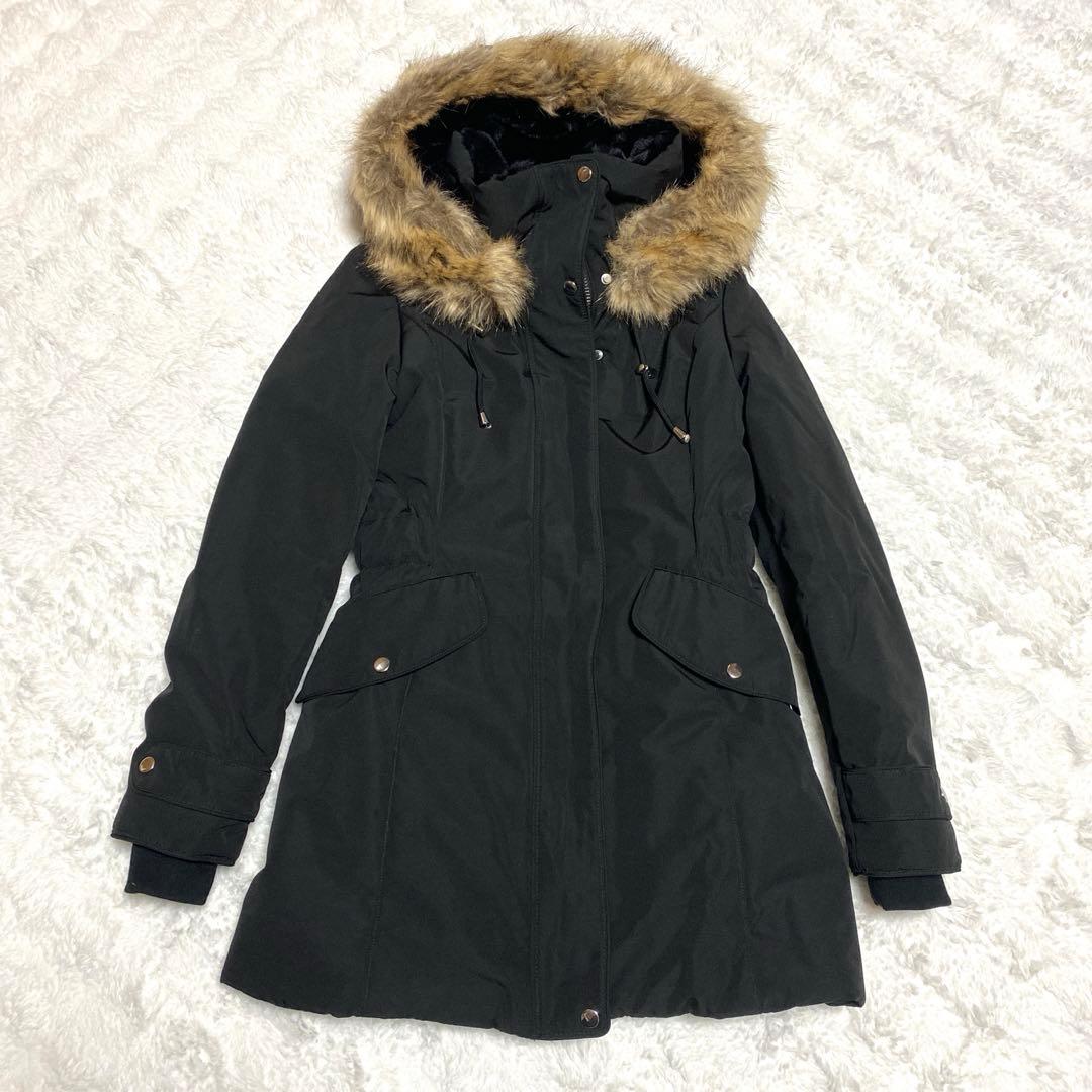 ZARA ザラ　ウィンターパーカー　ファー　ブラック　XS