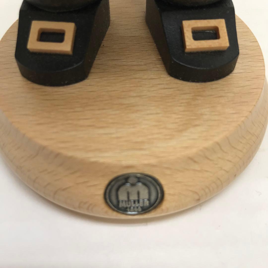 木製 くるみ割り人形 約23cm ドイツ製 ミュラー社 プレッツェル ビール