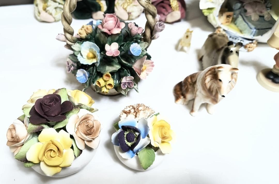 陶花　ビスクドール人形　ドイツ製　Goebel　うさぎティーポット　陶器