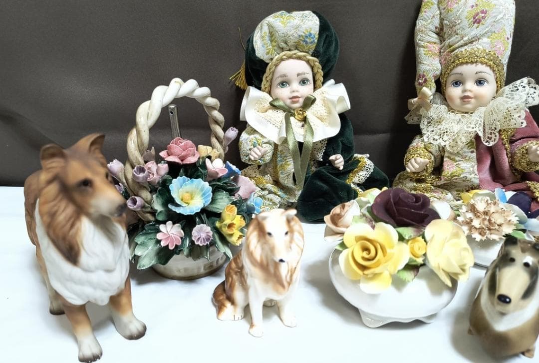 陶花　ビスクドール人形　ドイツ製　Goebel　うさぎティーポット　陶器