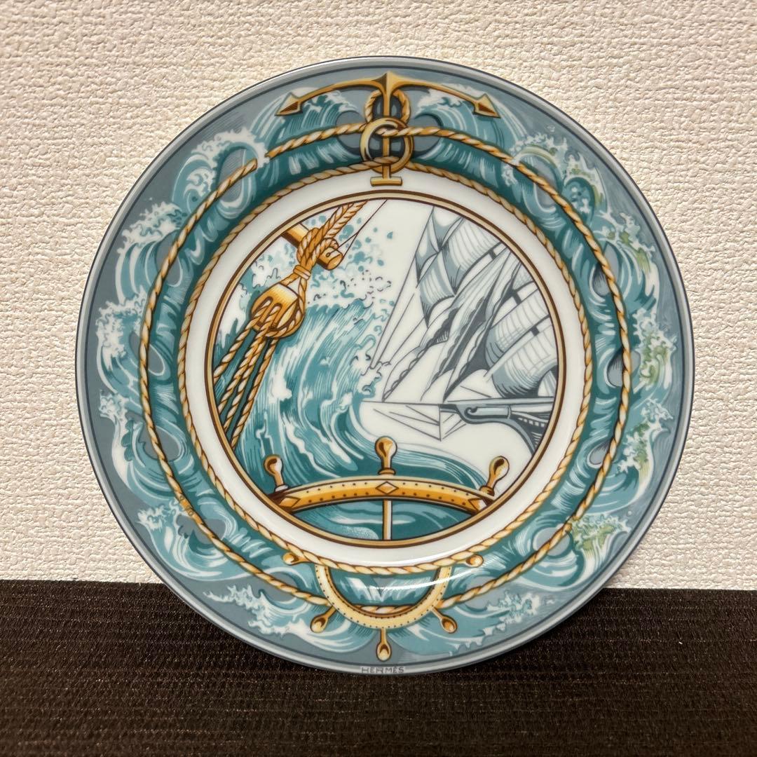 エルメス　パッチワーク　突風　デザートプレート 21.5cm