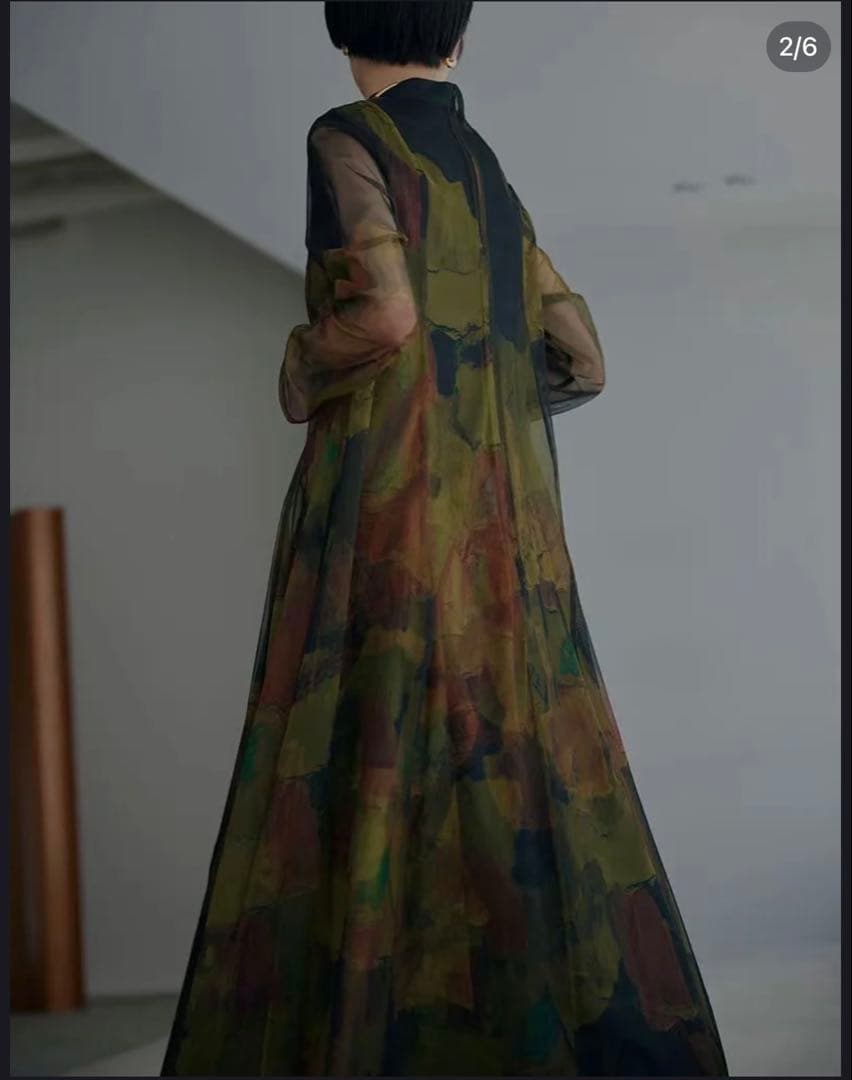 ワンピース Ameri VINTAGE UND GYPSUM ART DRESS