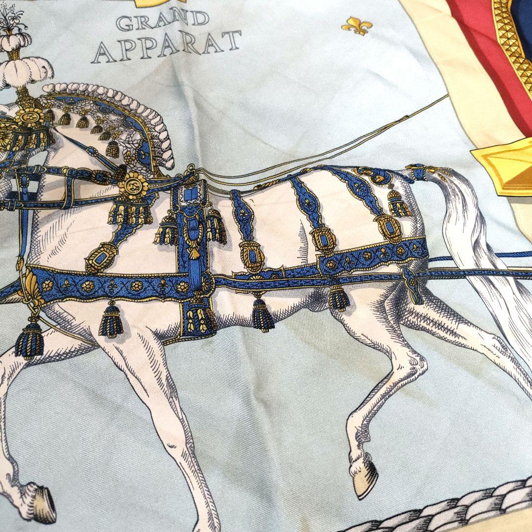 エルメス カレ90 GRAND APPARAT 盛装の馬 スカーフ シルク