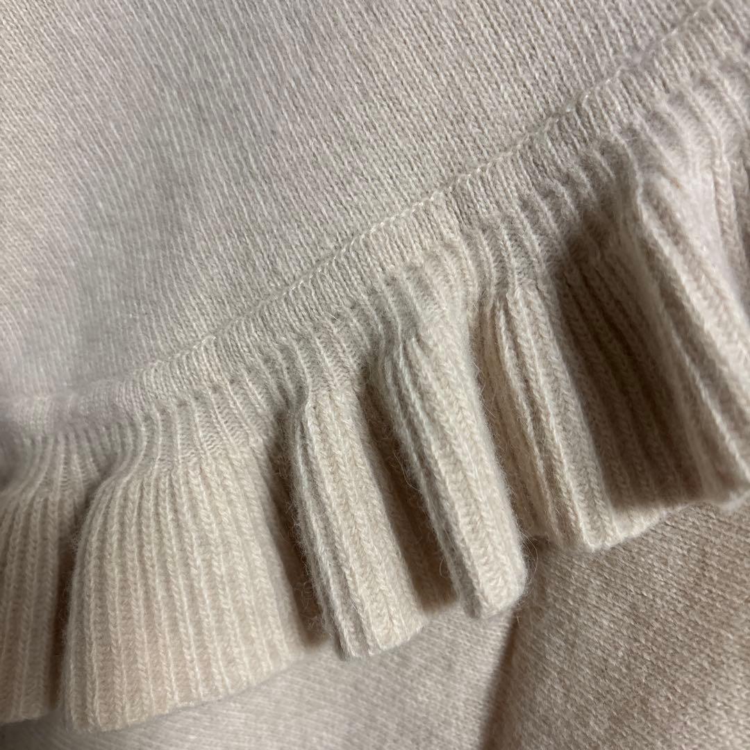 Chloé 大判ケープ ポンチョ フリルストール アンゴラ　ストールピン付き