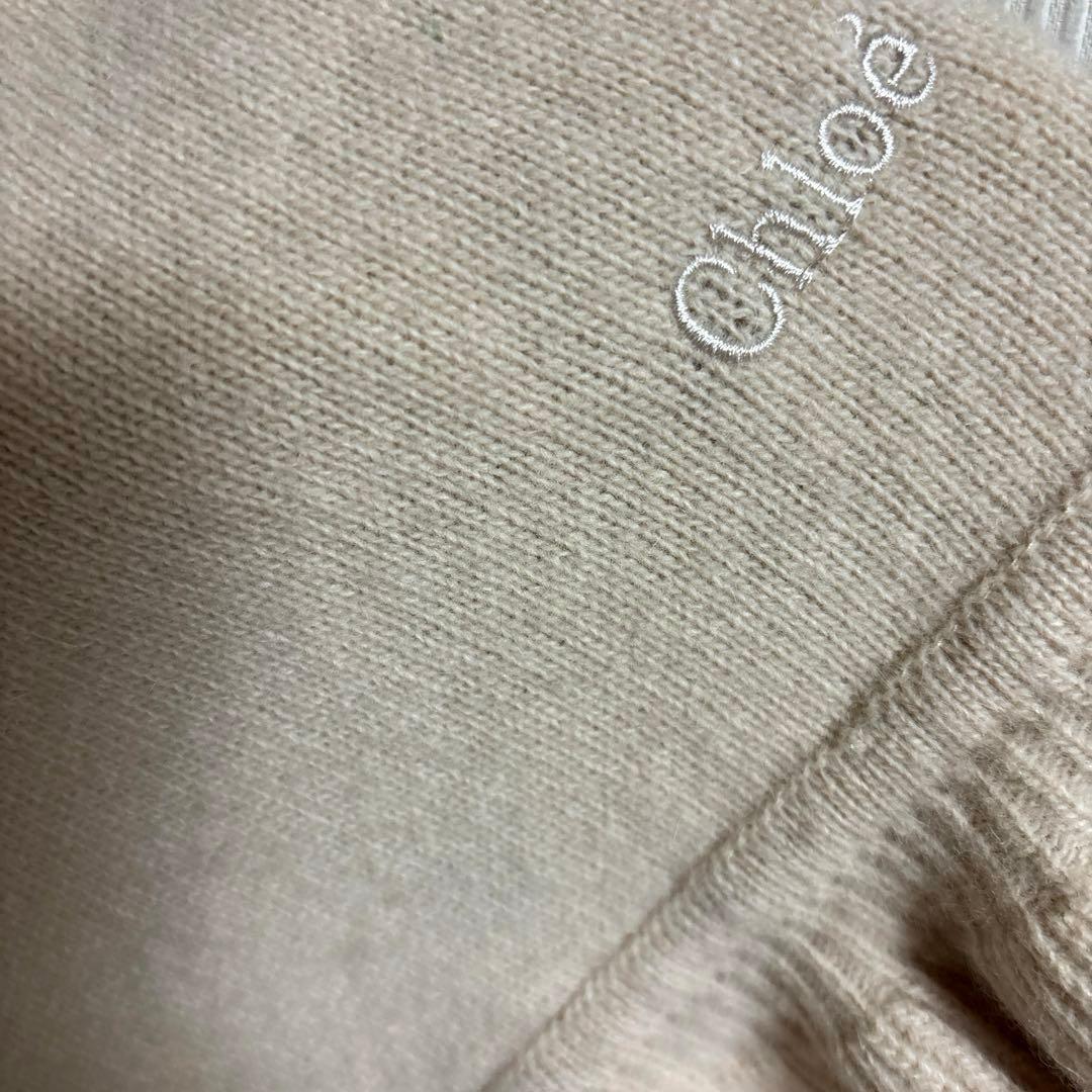 Chloé 大判ケープ ポンチョ フリルストール アンゴラ　ストールピン付き