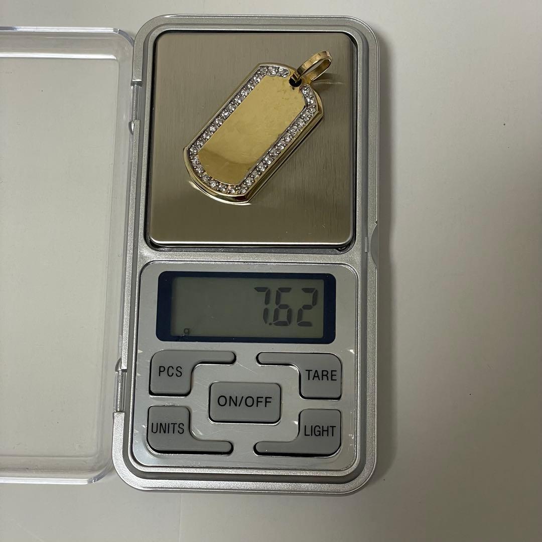 AVALANCHE K10 イエローゴールド ペンダントトップ ドッグタグ