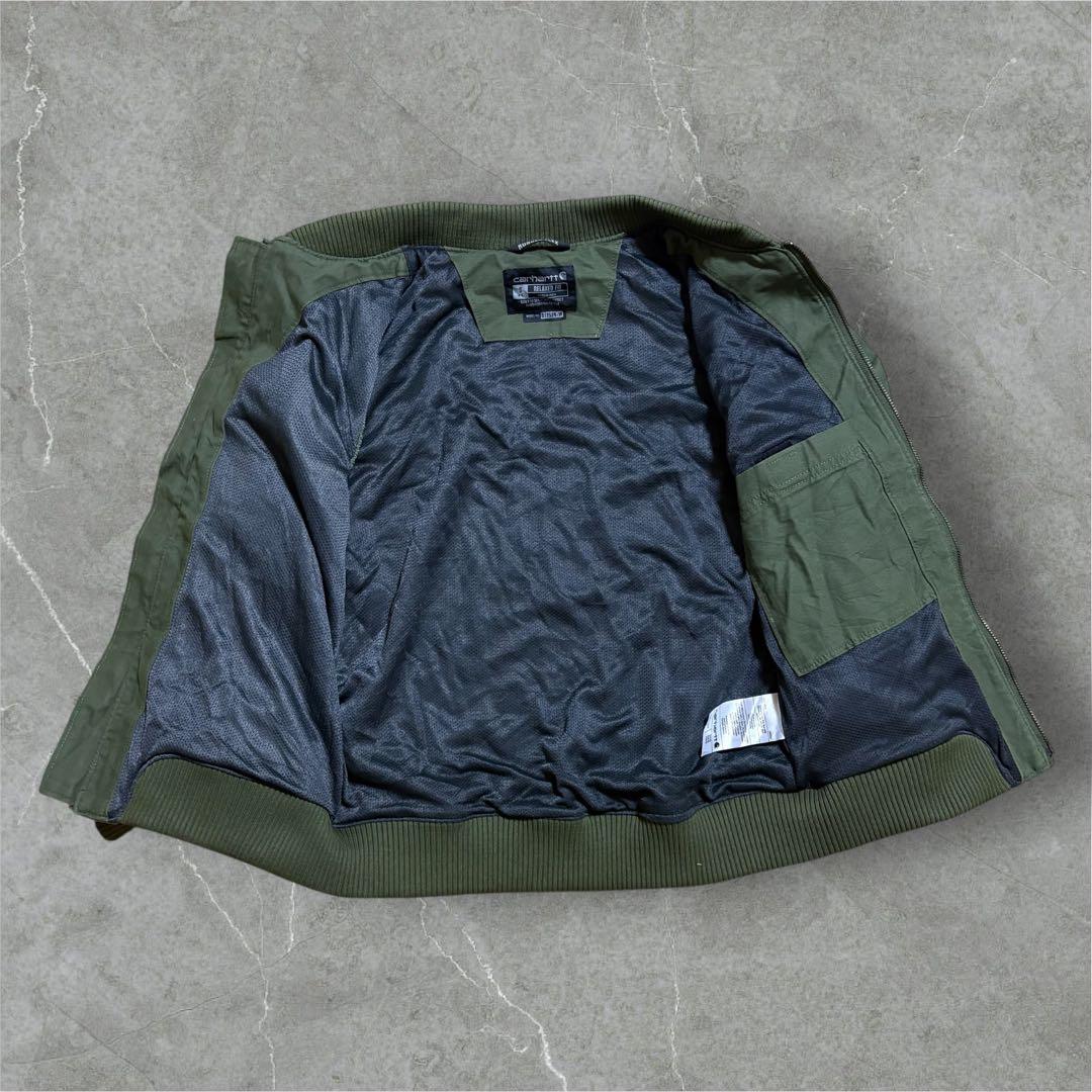 【M55】Carharttリラックスフィットボンバージャケットフルジッブカーキ