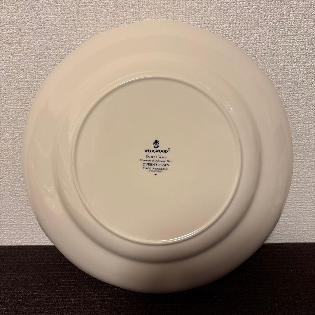 ウェッジウッド　クイーンズウェア　クイーンズプレイン　ディナープレート　30cm