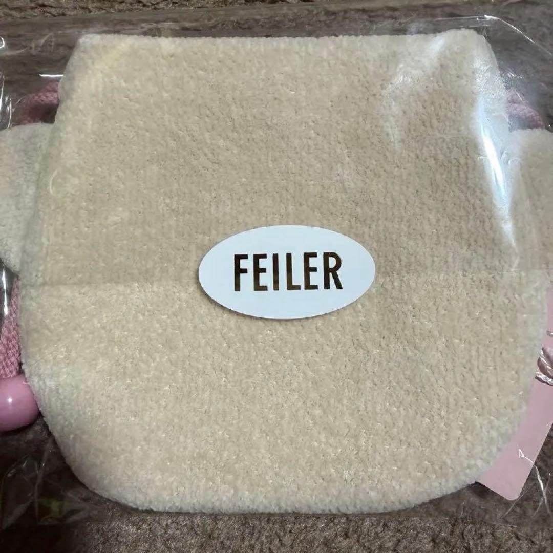 FEILER ラブラリーバイフェイラー モフモフネコチャン ネコチャン巾着