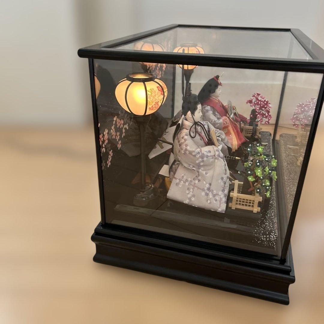 雛人形セット 伝統的な雛祭り　あまり使ってないので綺麗ですコンセントで明りつく