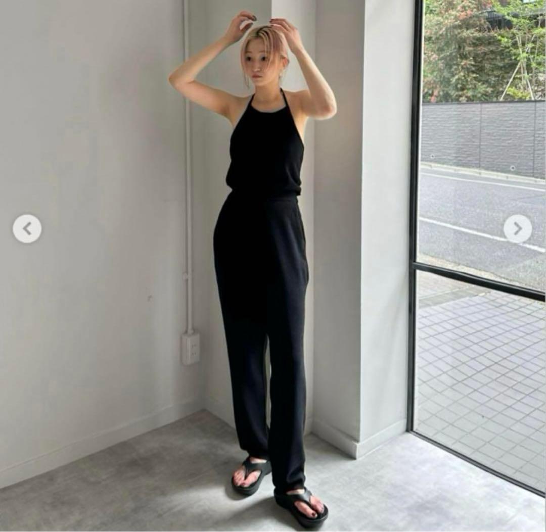CLANE HALTER NECK KNIT ALL IN ONE サイズ２
