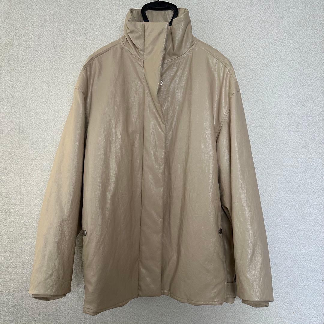ジャケット・アウター Pasting Like Synthetic Leather Jacket S