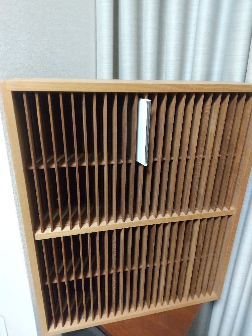 木製CD収納棚100枚 仕切り板シンプル25枚×4段