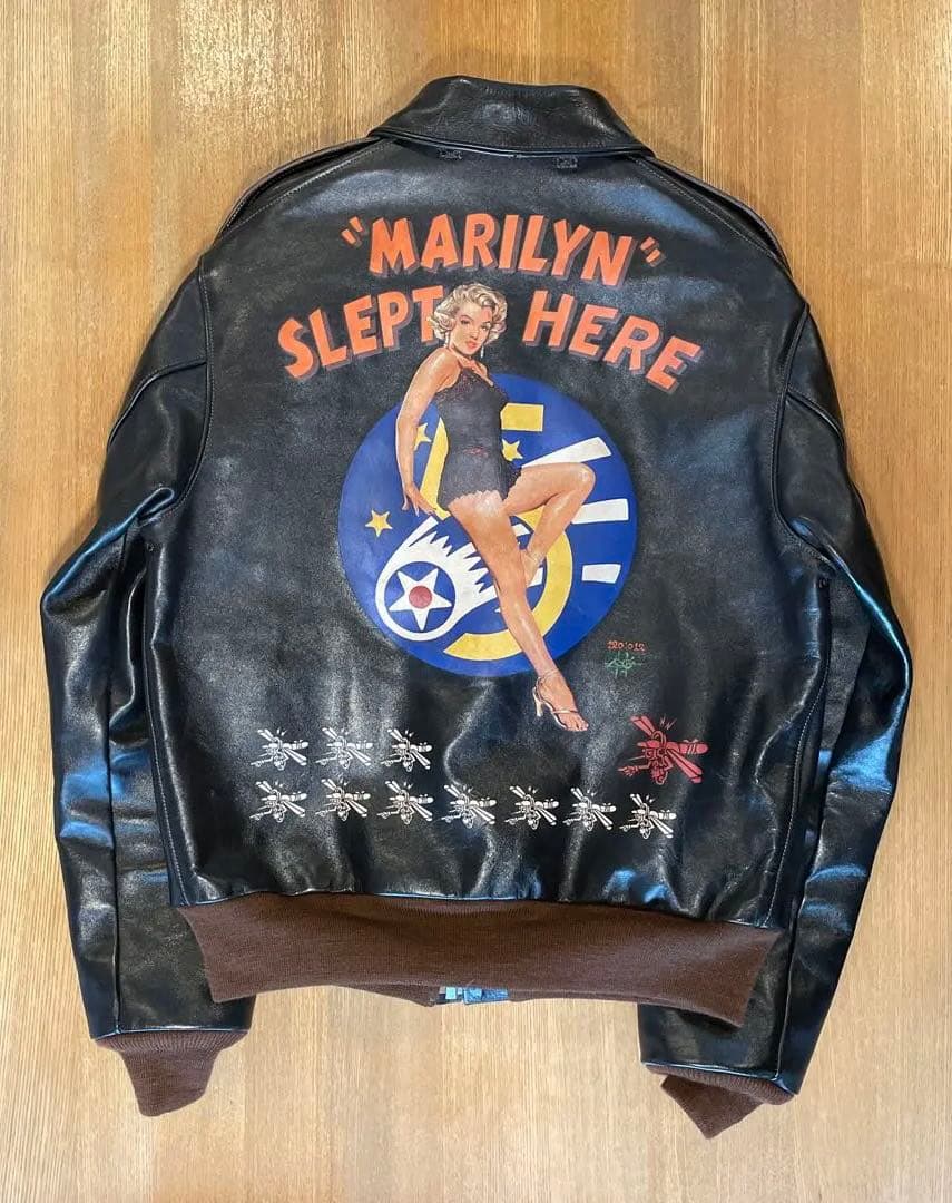 美品　トイズマッコイ　A-2フライトジャケット マリリン・モンロー