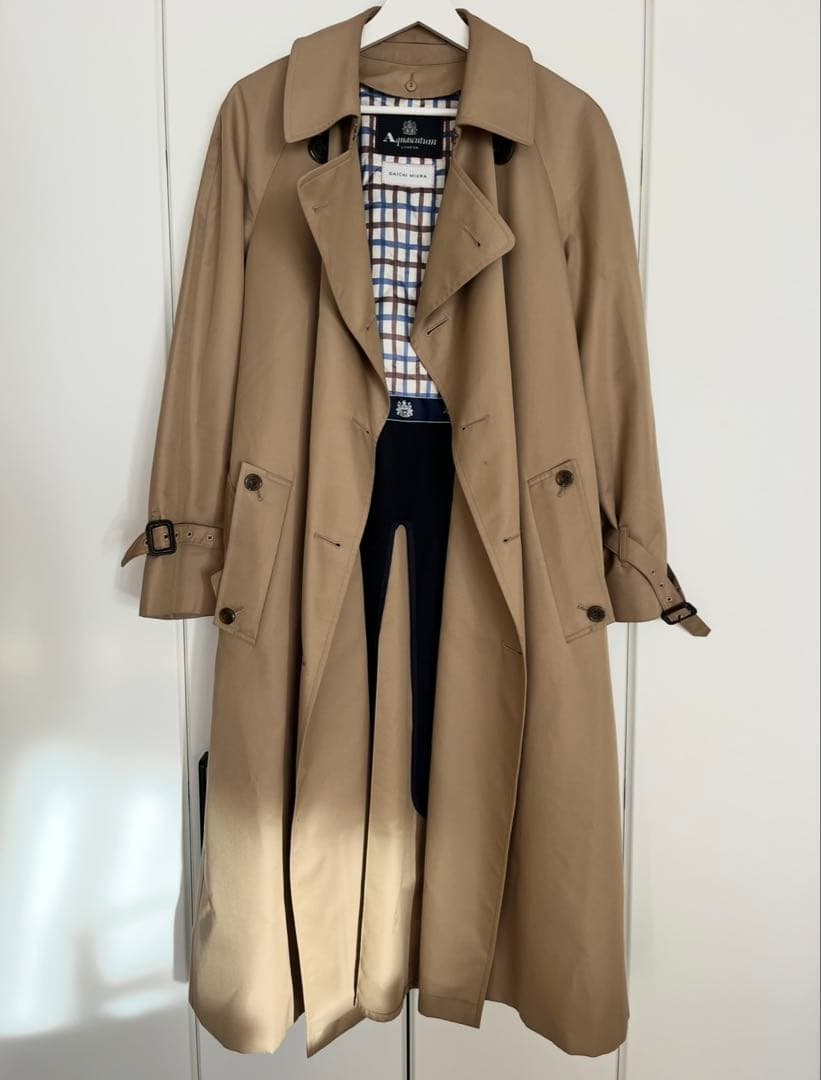 アクアスキュータム トレンチコート DAICHI MIURAコラボレーション