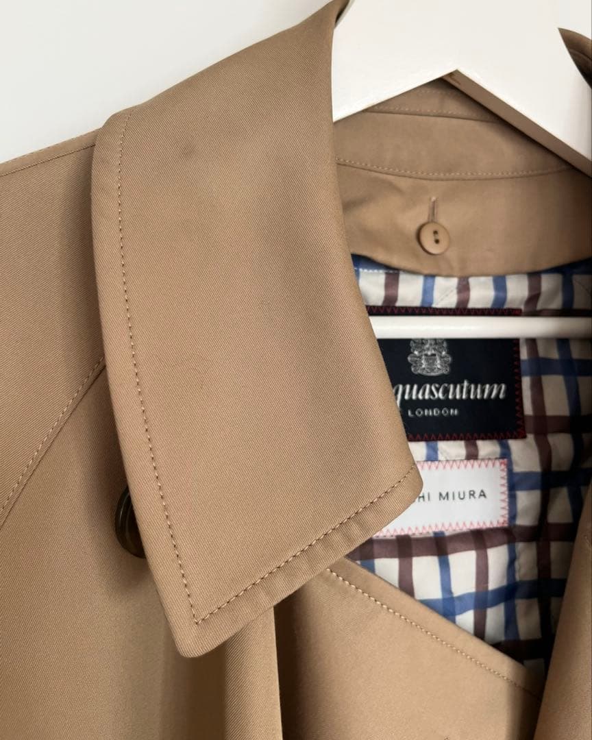 アクアスキュータム トレンチコート DAICHI MIURAコラボレーション