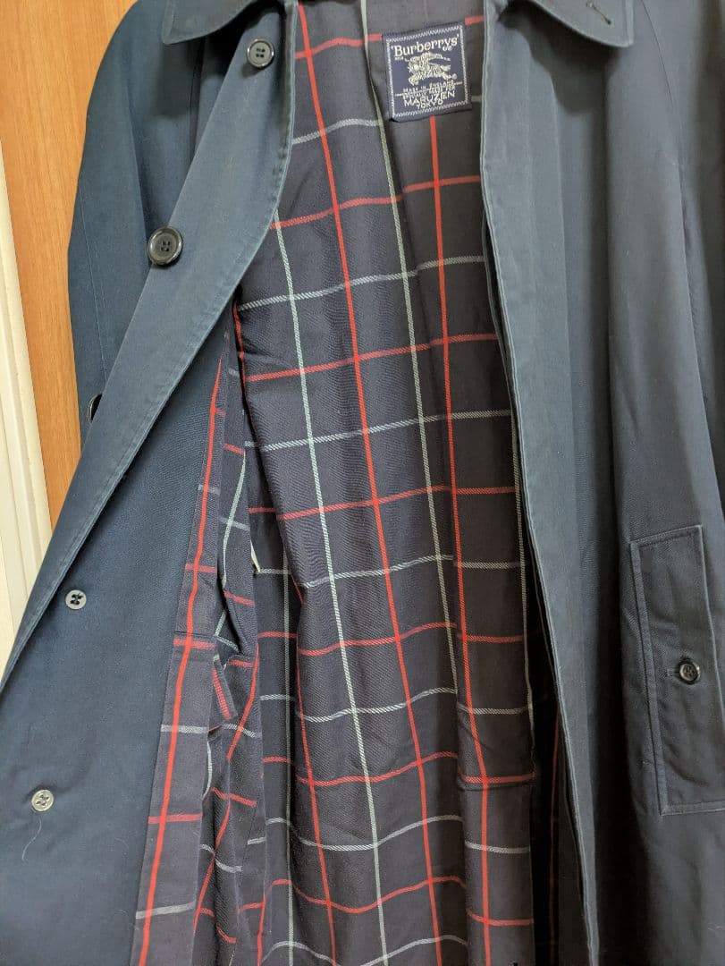 【再値下げ】Burberry's ステンカラーコート ネイビー　丸善　別注
