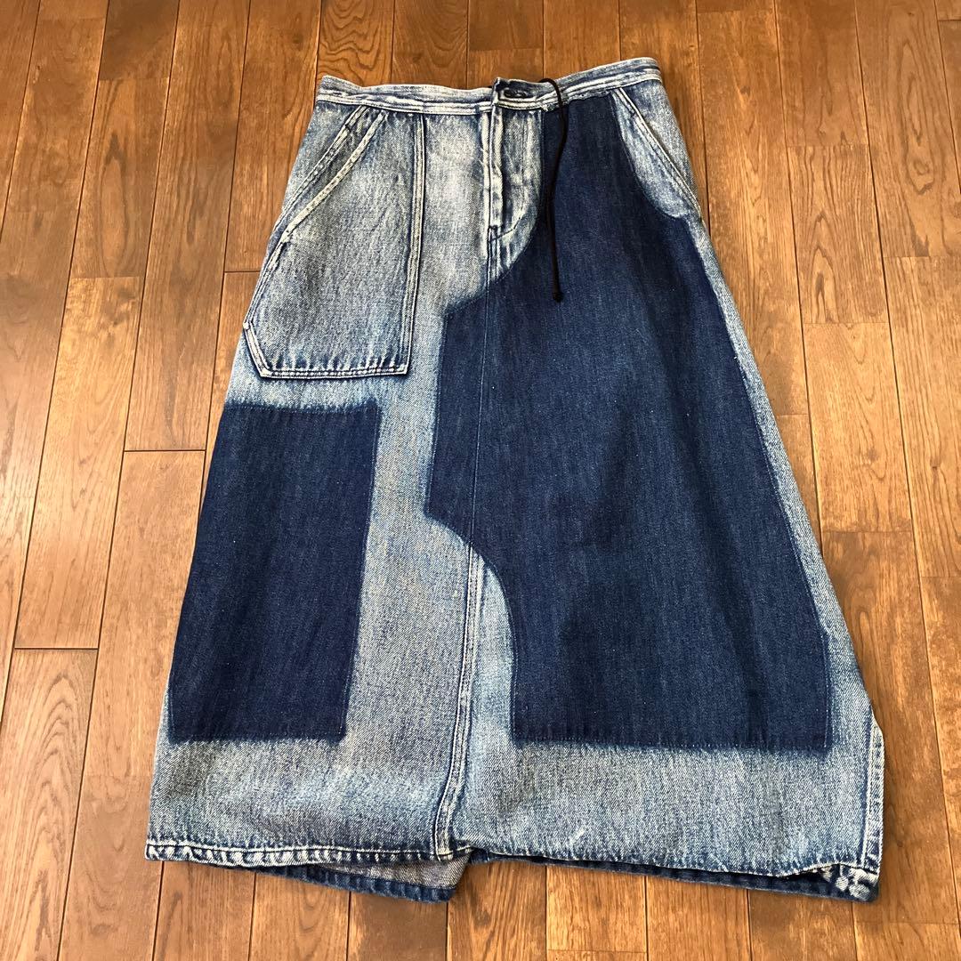 22aw コットンリネンデニム パンツ スカート YV-P04-028