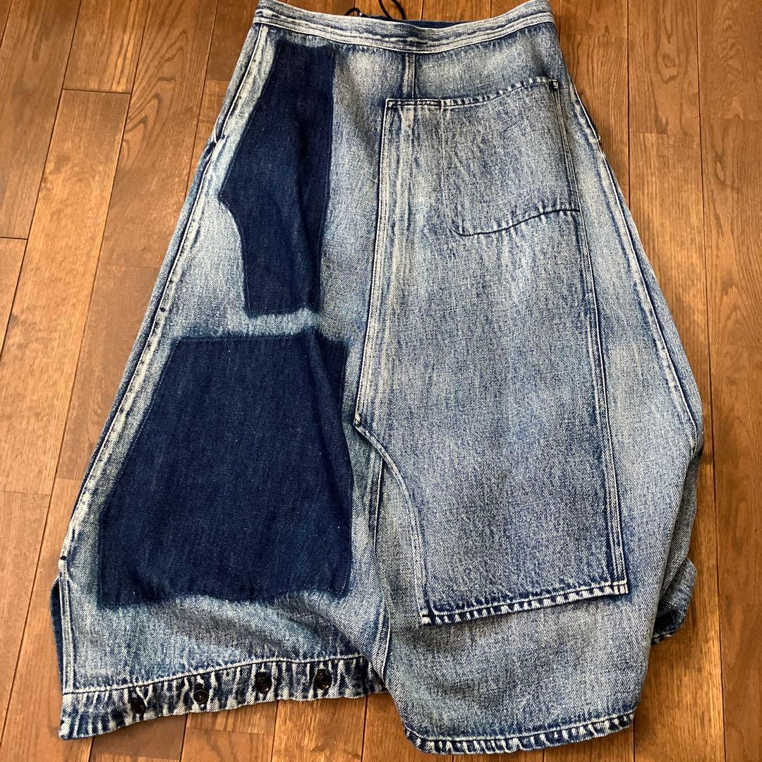 22aw コットンリネンデニム パンツ スカート YV-P04-028