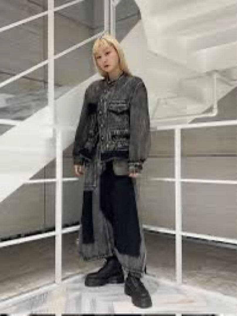 22aw コットンリネンデニム パンツ スカート YV-P04-028