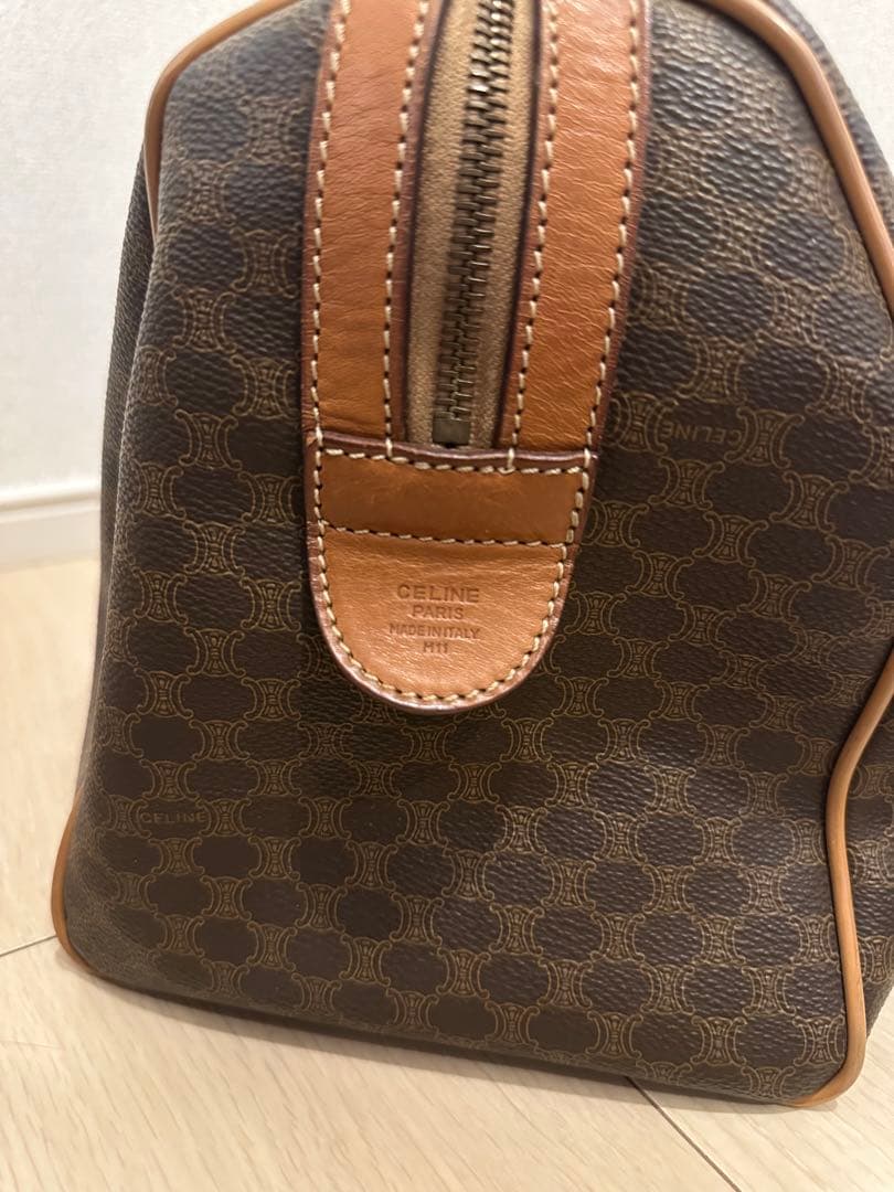 CELINE ボストンバッグ ブラウンレザー