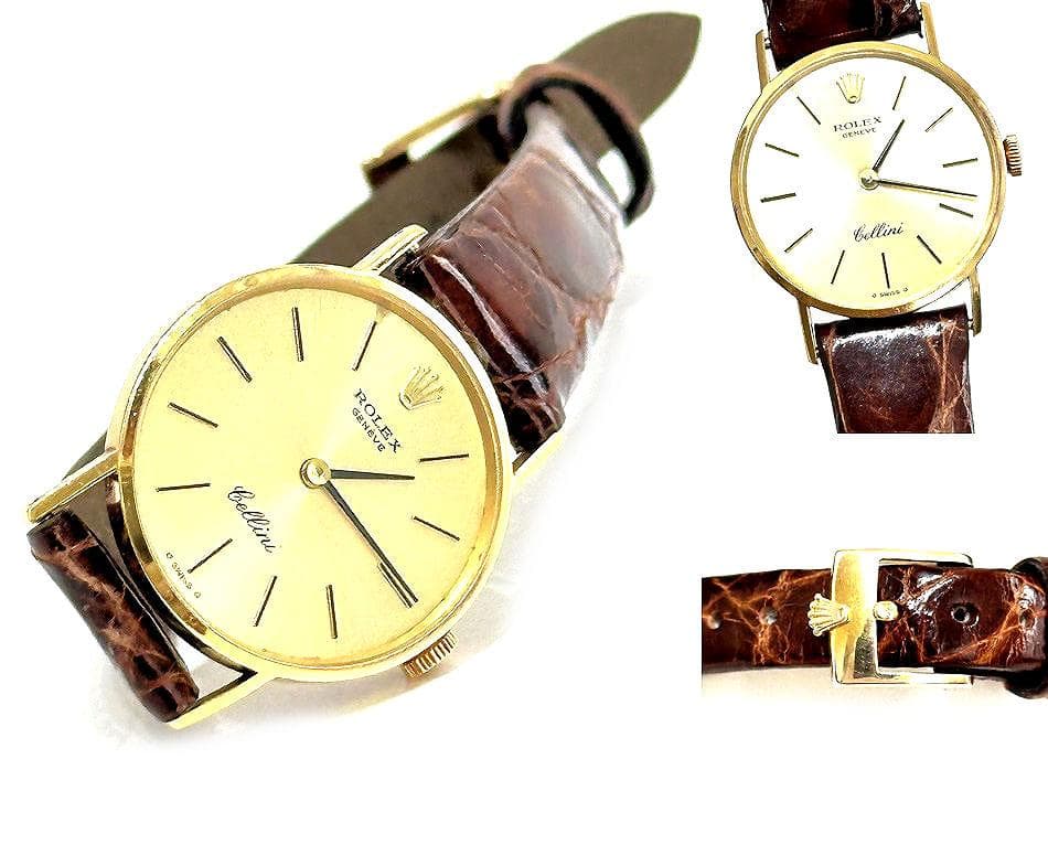 美品　ロレックス　チェリーニ　K18　金無垢　シャンパンゴールド　手巻き　時計