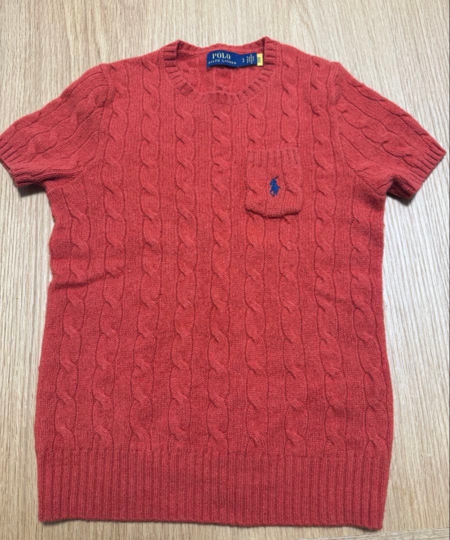Polo Ralph Lauren ケーブルニットセーター QRコード付き