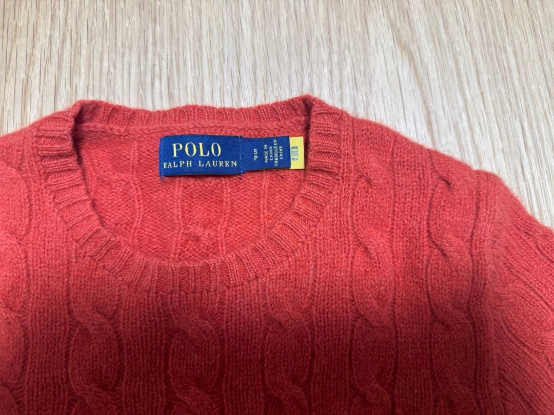Polo Ralph Lauren ケーブルニットセーター QRコード付き