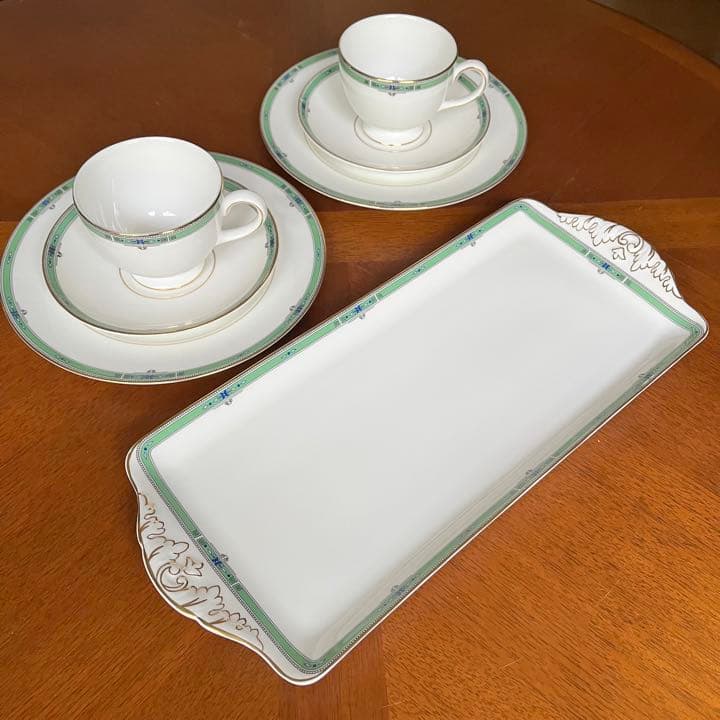 【美品】ウェッジウッド★ジェイド★Tea for two