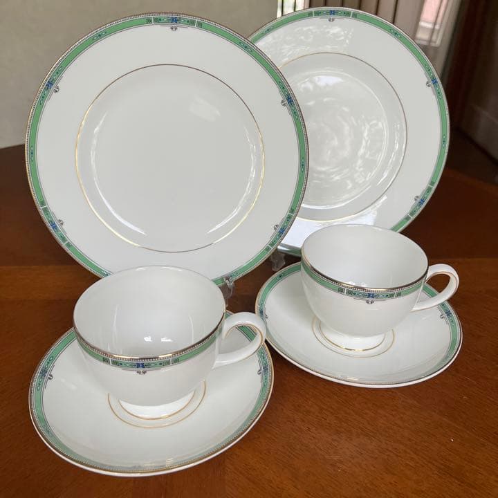 【美品】ウェッジウッド★ジェイド★Tea for two