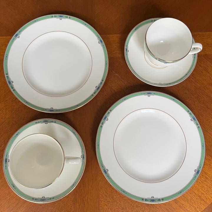 【美品】ウェッジウッド★ジェイド★Tea for two