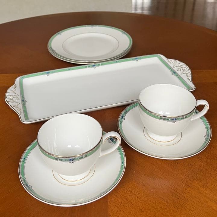 【美品】ウェッジウッド★ジェイド★Tea for two