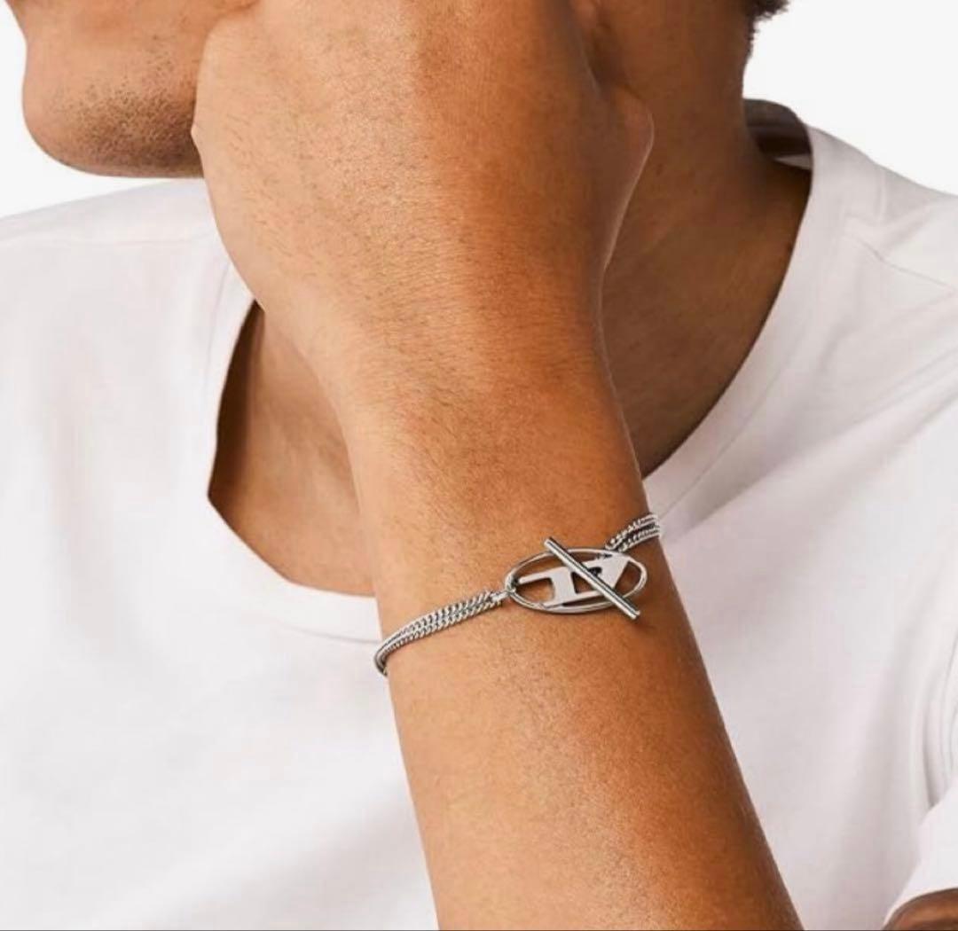 DIESEL シルバー チェーン　ブレスレット