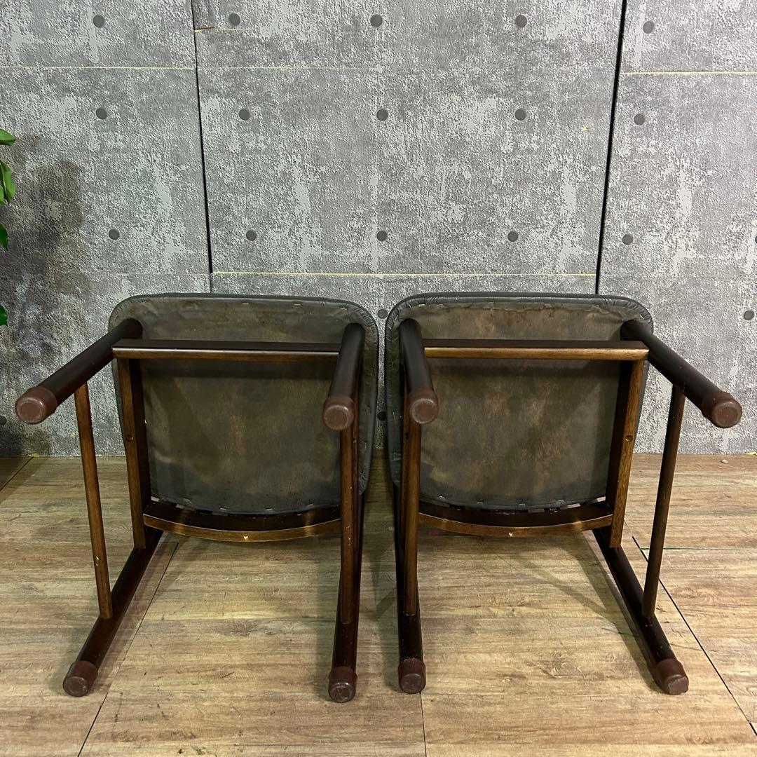 ꧁SEF家具꧂ダイニングテーブル&レザーチェア4脚セット