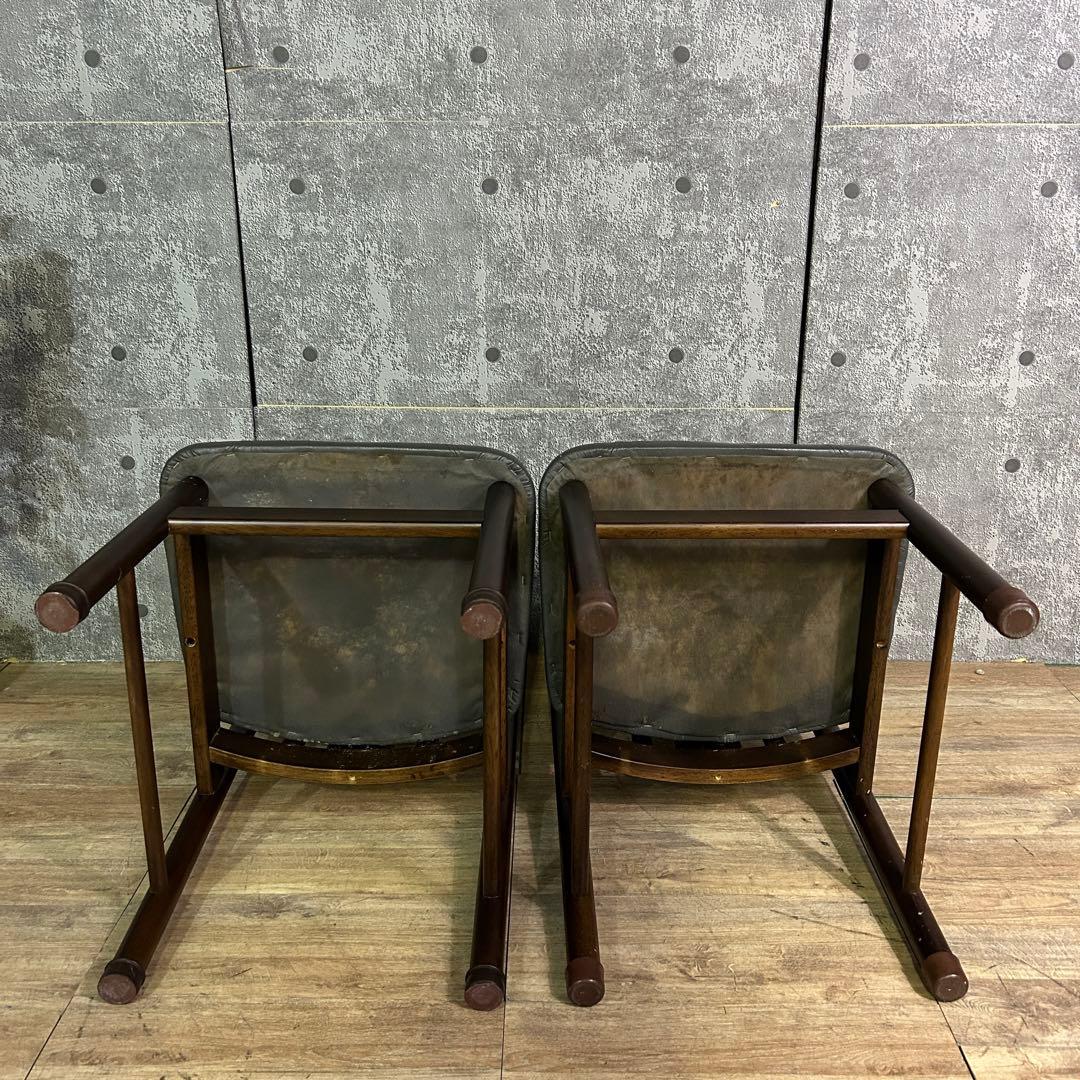 ꧁SEF家具꧂ダイニングテーブル&レザーチェア4脚セット