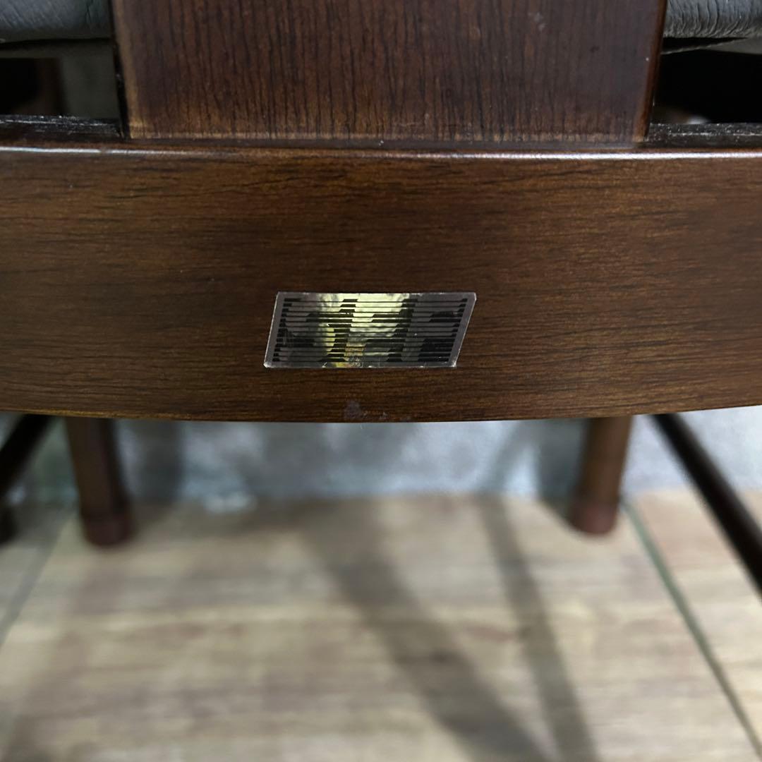 ꧁SEF家具꧂ダイニングテーブル&レザーチェア4脚セット