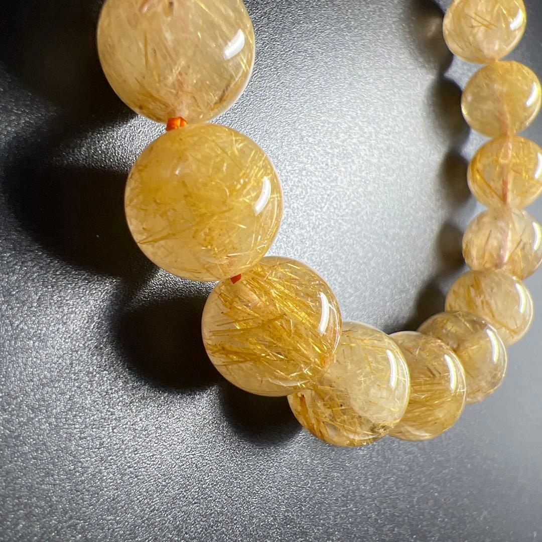 の*の様 ゴールドルチル/タイガールチル/約12.5mm/内径17cm/ブラジル