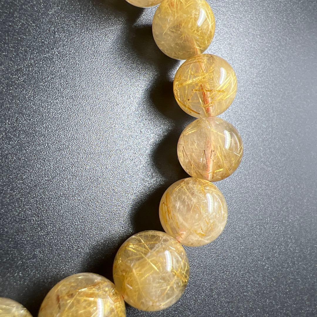 の*の様 ゴールドルチル/タイガールチル/約12.5mm/内径17cm/ブラジル