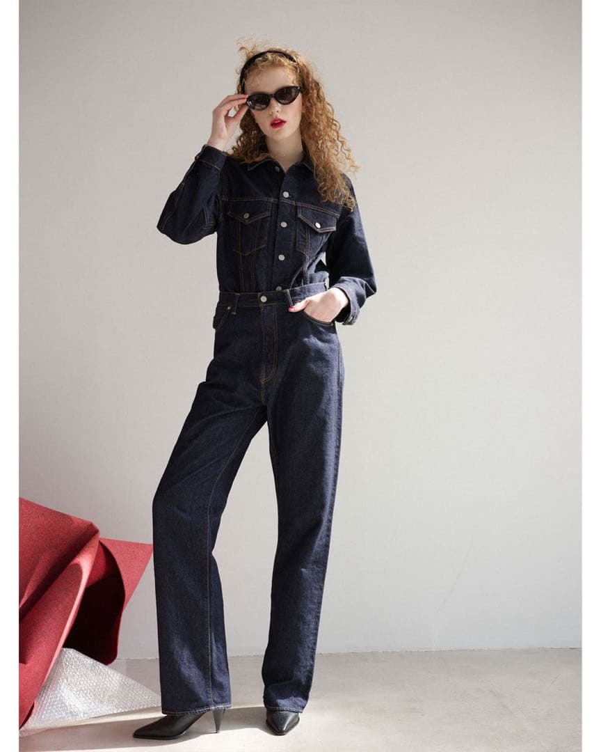 ★美品★シンゾーン shinzone MARILYN DENIM ネイビー 32