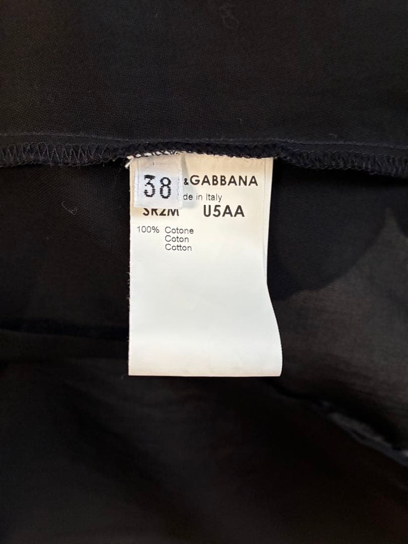 Dolce & Gabbana ブラック フリルブラウス