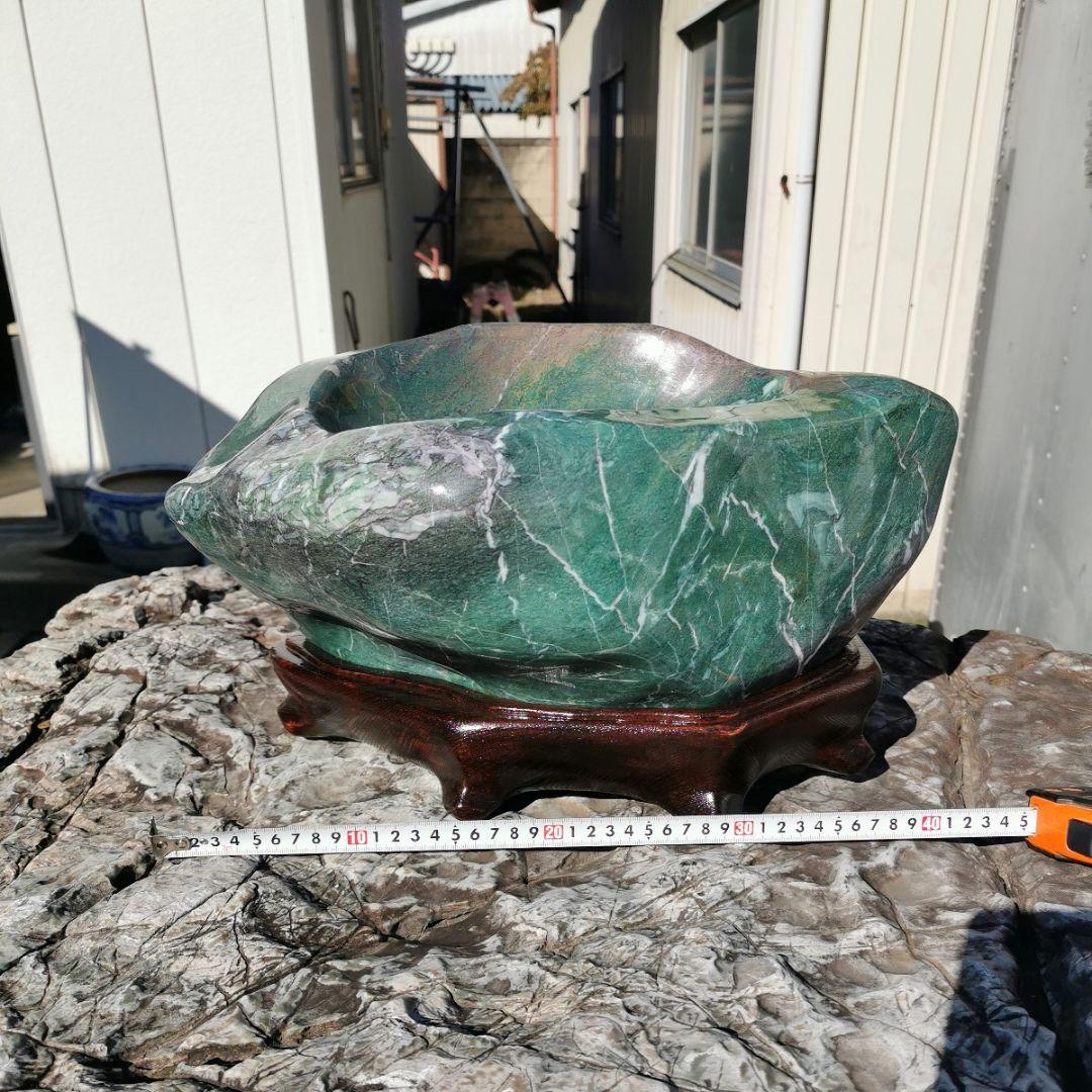 ナミビア翡翠　28キロ　溜まり石　鑑賞石　石　盆石　水石　置物　オブジェ