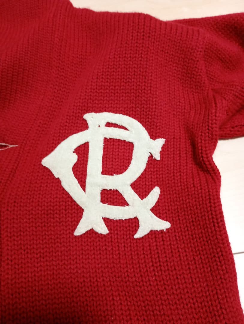 【1月20日迄】ラルフローレン　赤カーディガン RCロゴ 12