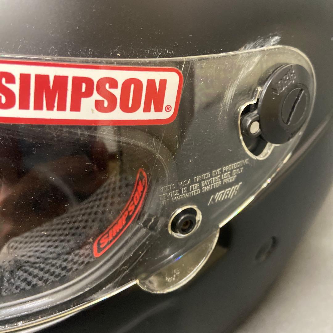 ☆SIMPSONフルフェイスヘルメット マットブラックsinpson RX12